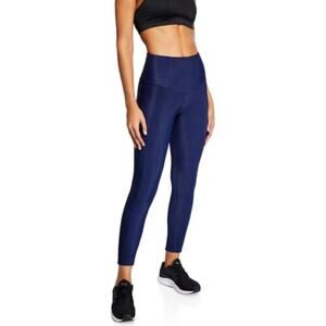 ONZIE YOGA WEAR Sweetheart Midi Legging Marine Navy Blue Ribbed Small/Medium